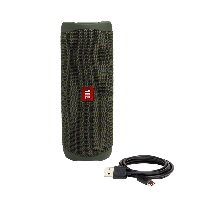 JBL Flip 5 - Green - Portable Waterproof Speaker - Detailshot 1 image number null
